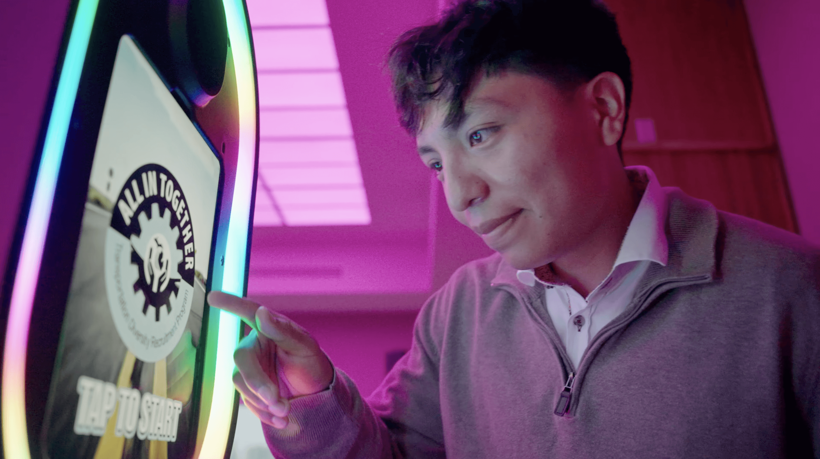 Cheezy Hut Photo Booth Setup